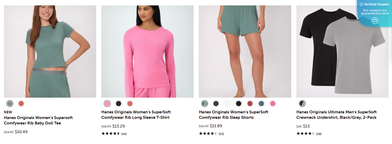 15% Off Hanes Coupons &amp; Promo Codes - June 2025