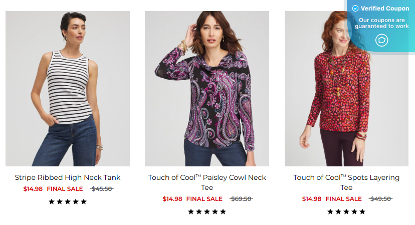 Chico's Coupons - Up to $50 Off (No Codes Needed)