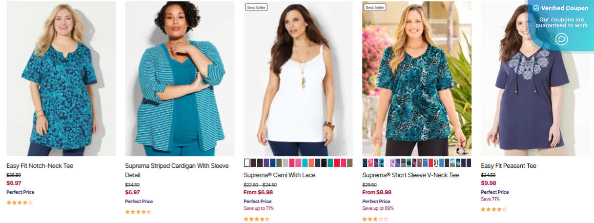 50% Off + Catherines Coupons &amp; Promo Codes – June 2025