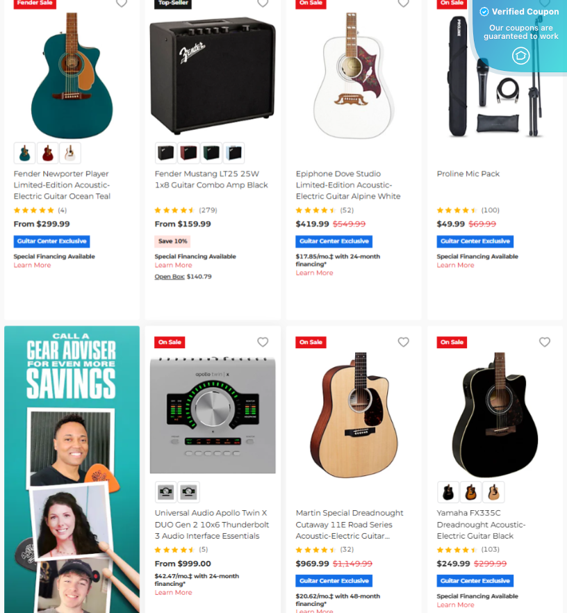 35% Off Guitar Center Coupons &amp; Promo Codes - June 2025