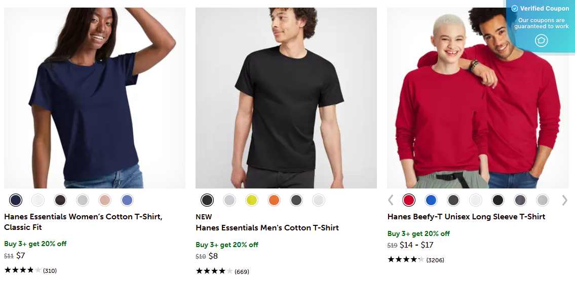 20% Off Hanes Coupons &amp; Promo Codes - June 2025