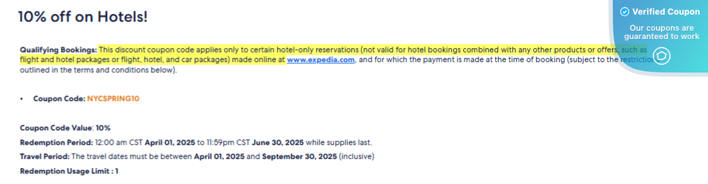 Expedia Verified Promo Codes - Save up to 5% Off (Jun)