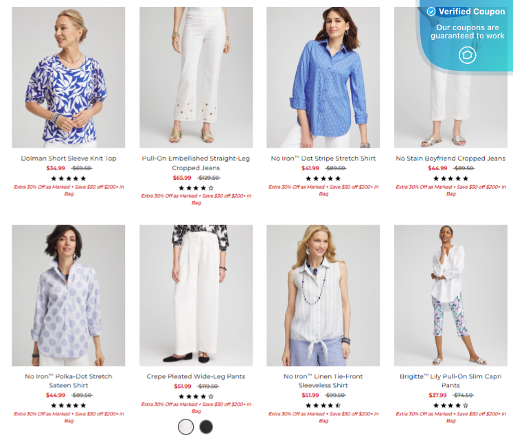Chico's Coupons - Up to $50 Off (No Codes Needed)