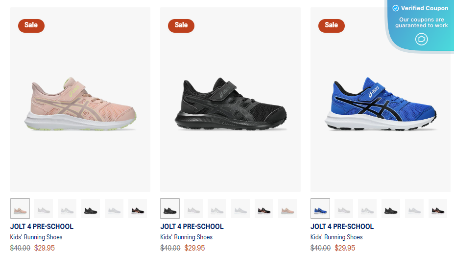 asics website promo code