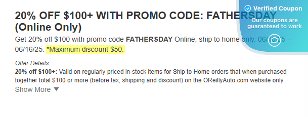 11 O'Reilly Auto Parts Offers & Deals: Verified Savings