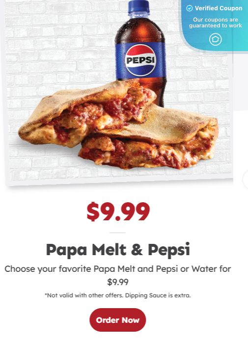 25% Off + Papa Gino's Coupons &amp; Promo Codes – June 2025