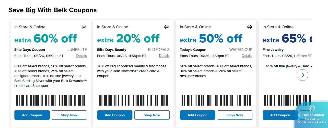 42 Belk Offers & Deals Verified Savings in Aug 25