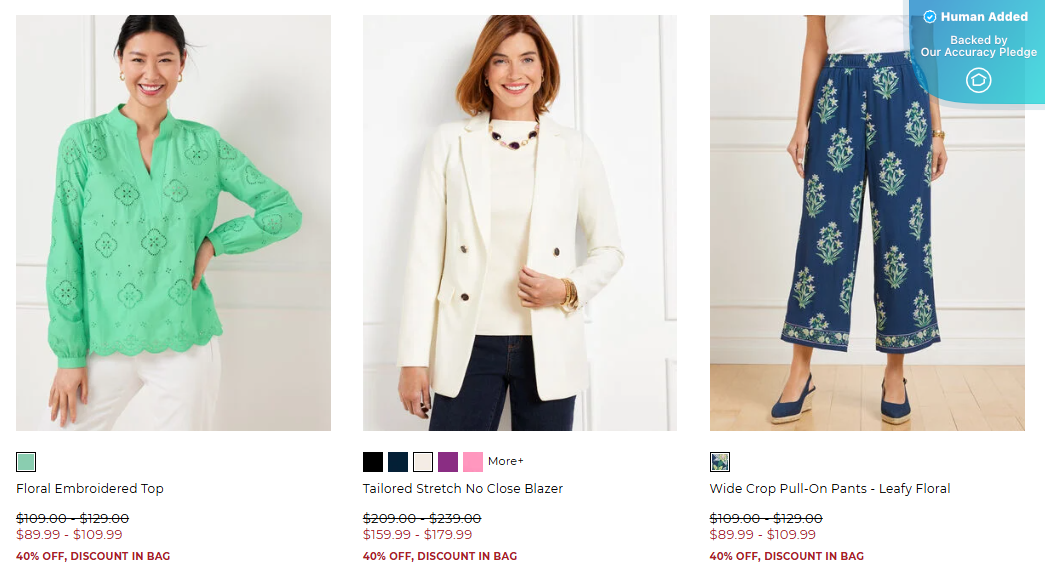 Talbots Verified Promo Codes Slash up to 20 Off