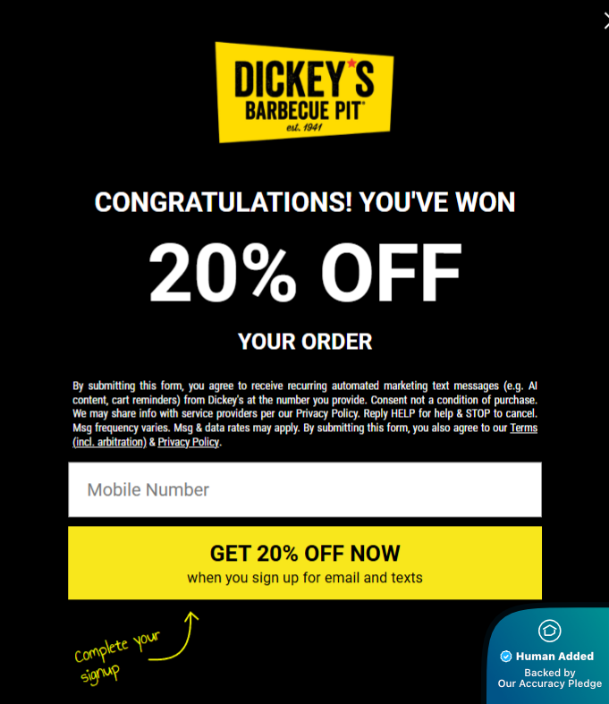 $7 Off + Dickey’s Barbecue Pit Coupons &amp; Promo Codes
