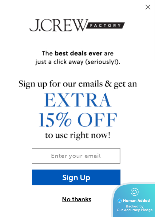15% Off + J.Crew Factory Coupons & Promo Codes – Nov 25