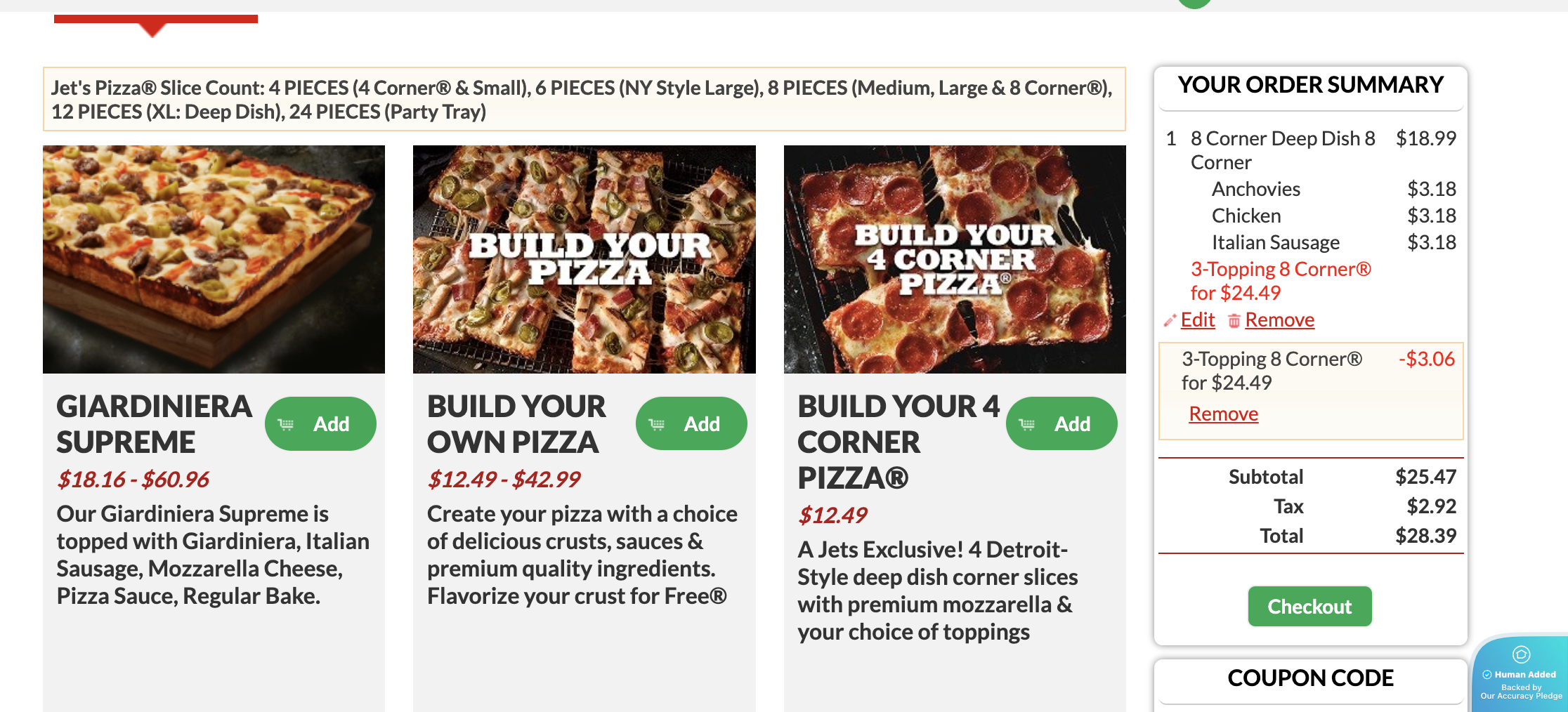 Jet's Pizza Coupons & Promo Codes for December 2025