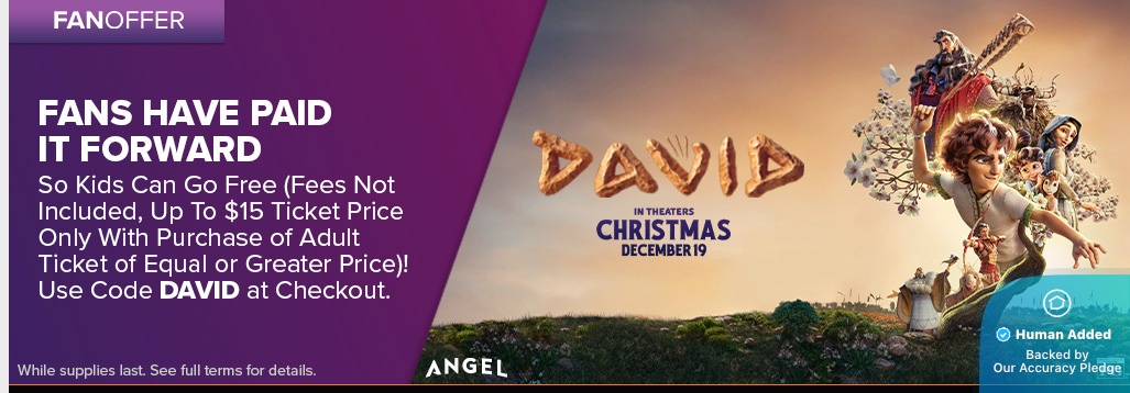 13 Fandango Coupons & Promo Codes for January 2026