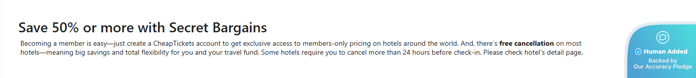 Screenshot for CheapTickets offer \#12646002