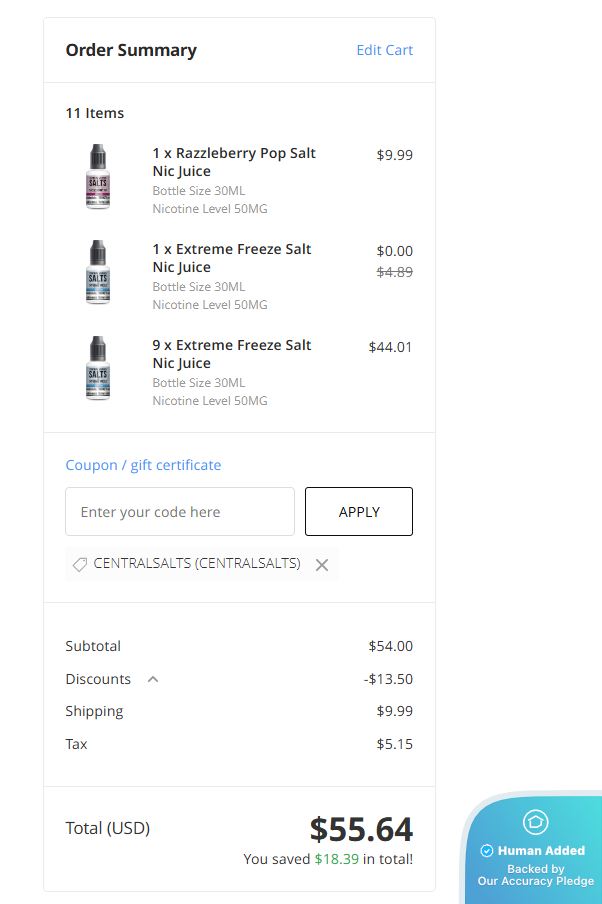 Central Vapors Coupons & Codes for May '26: 35% off