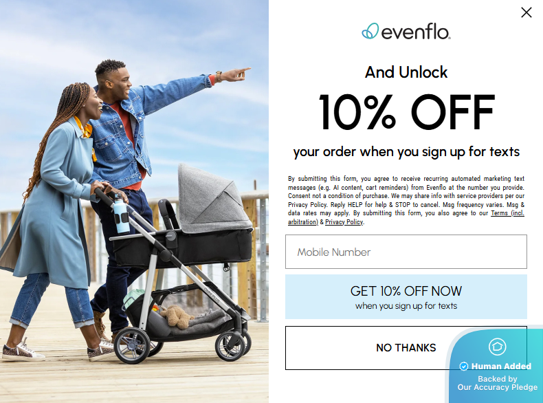Screenshot for Evenflo offer #12404465