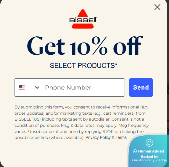 Screenshot for BISSELL offer #12707629