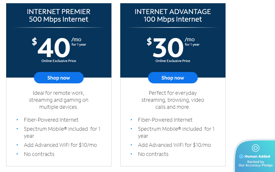 Screenshot for Spectrum offer #12764814