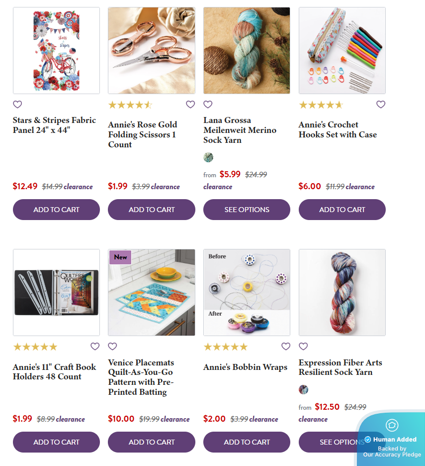 Screenshot for Annie's Attic offer #12712437
