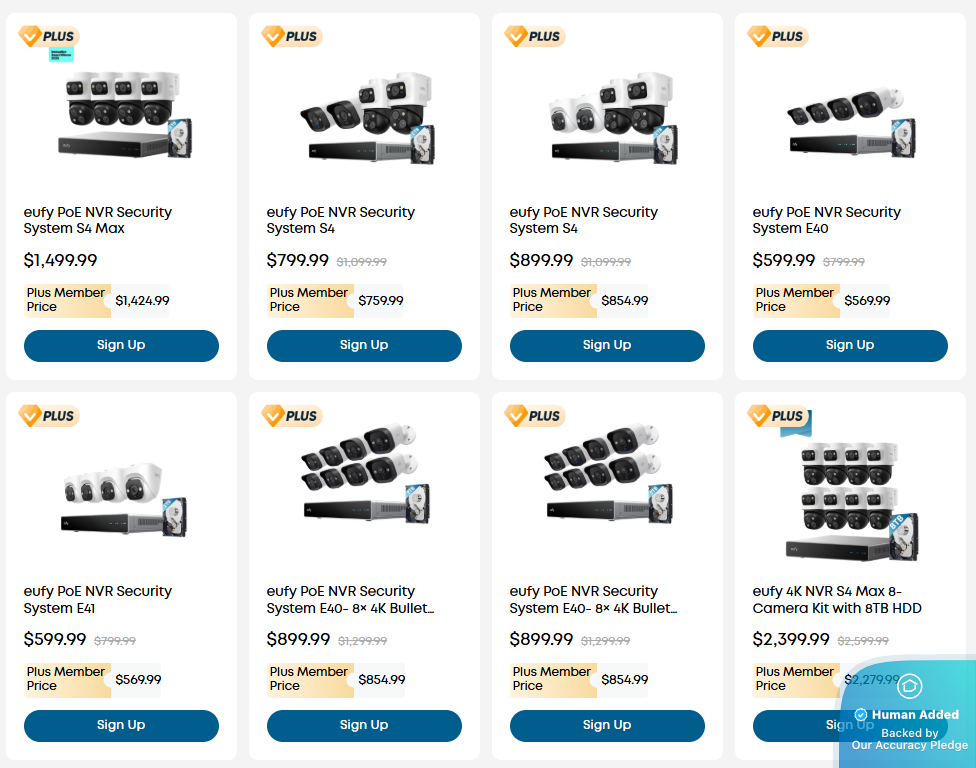 Screenshot for Eufy offer #12594359