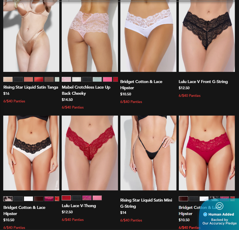 Screenshot for Frederick's of Hollywood offer #12792868