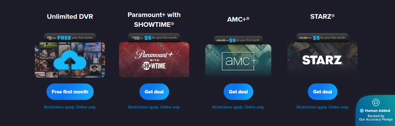 Screenshot for Sling TV offer #12750823