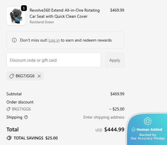 Screenshot for Evenflo offer #12796481