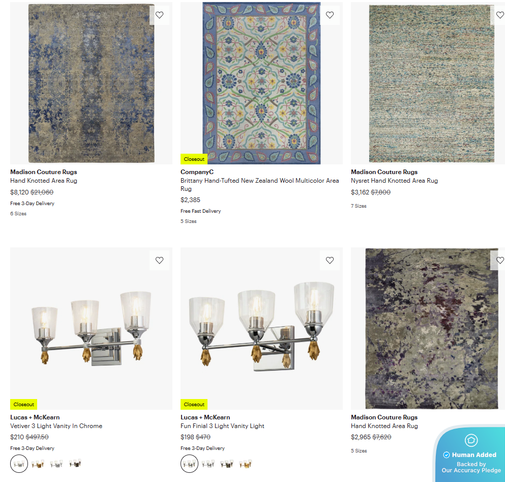 Screenshot for Perigold offer #12491051