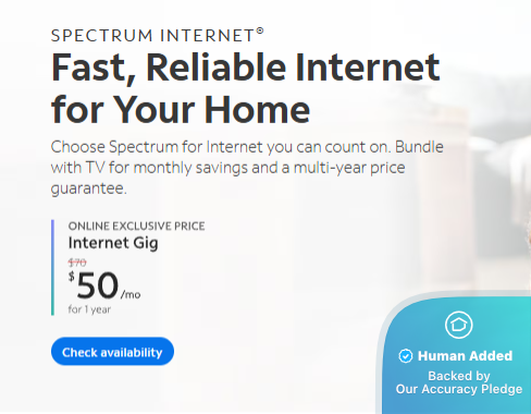 Screenshot for Spectrum offer #12764803