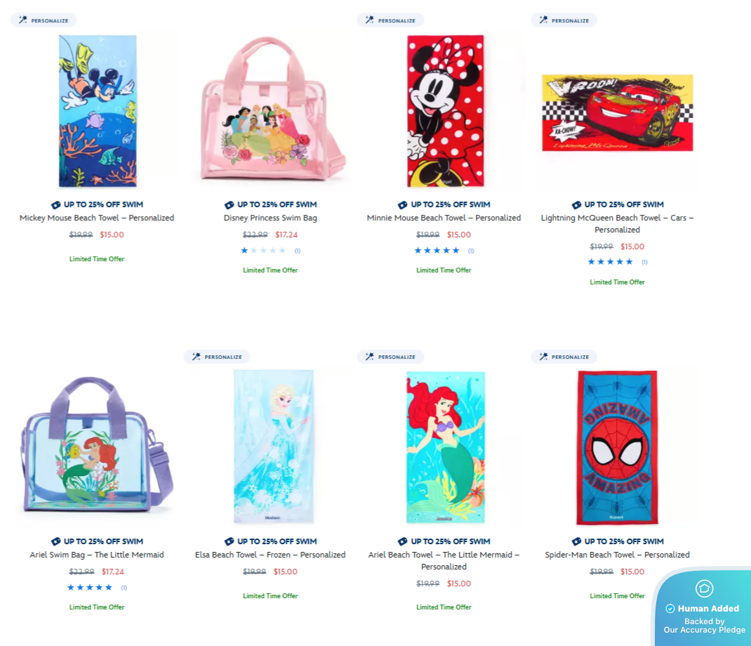 Screenshot for Disney Store offer #12795916