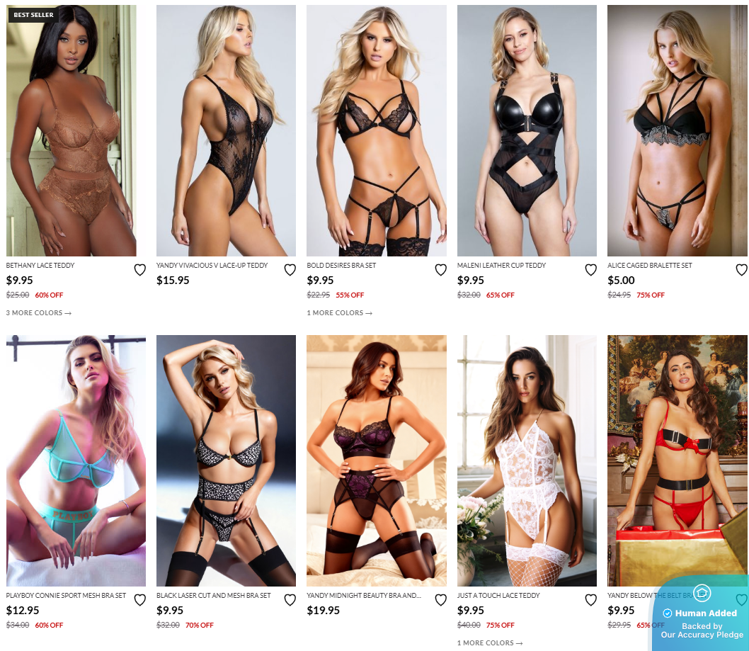 Screenshot for Yandy offer #12548635