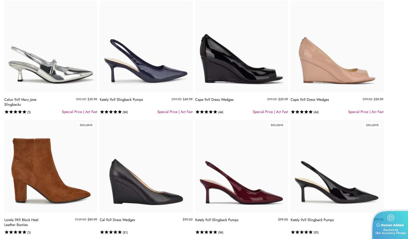 Screenshot for Nine West offer #12548307
