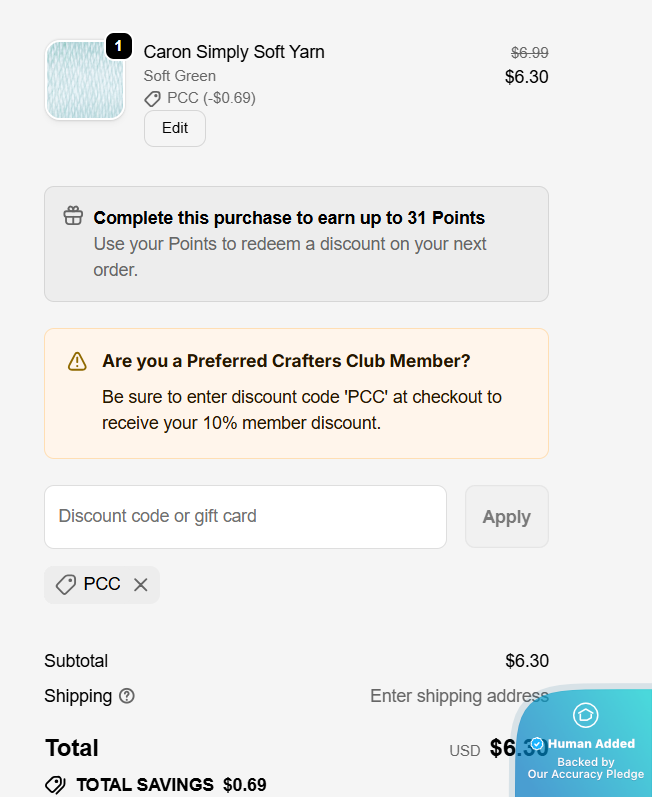 Screenshot for Mary Maxim offer #12795920