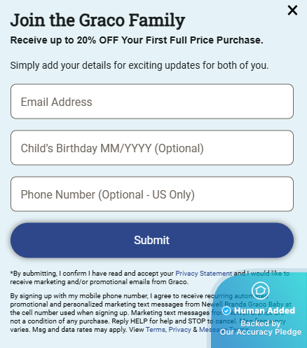 Screenshot for Graco offer #12606682