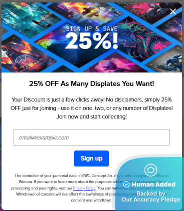 Displate Coupons & Promo Codes for October '26: 30% - 40% off