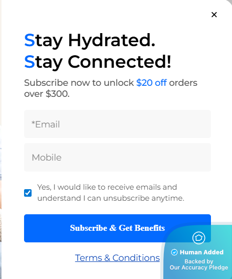 Screenshot for Waterdrop offer #12745982