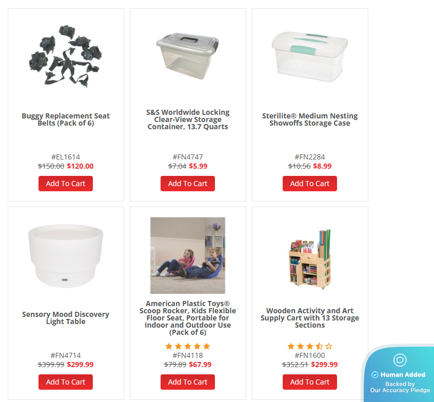 Screenshot for S&S Worldwide offer #12525532