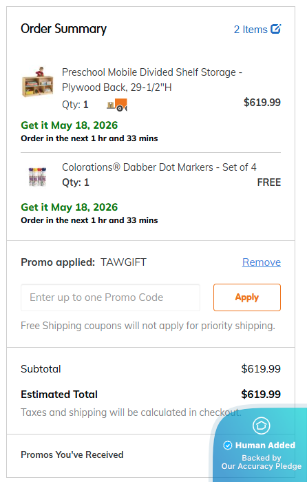 Screenshot for Discount School Supply offer #12734199