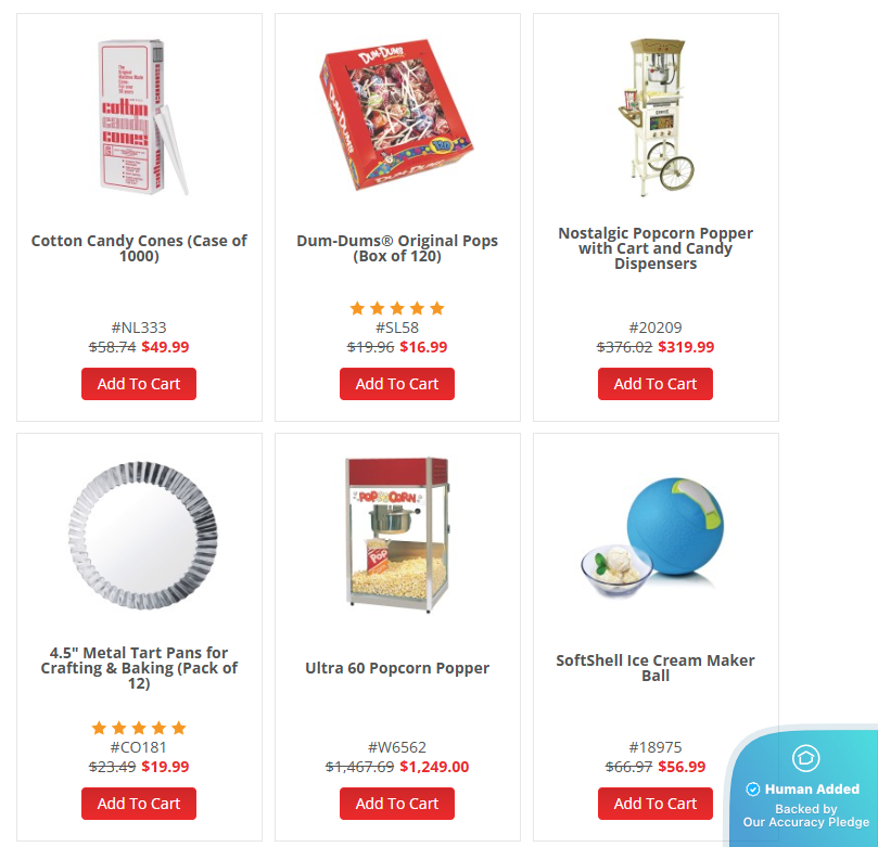 Screenshot for S&S Worldwide offer #12556037