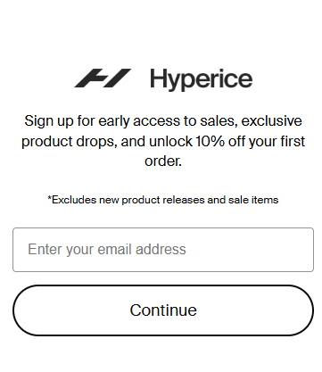 Screenshot for Hyperice offer #12741324