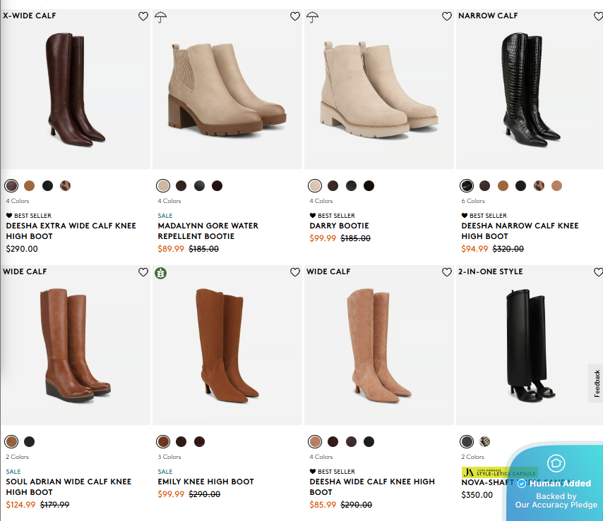 Screenshot for Naturalizer offer #12373388