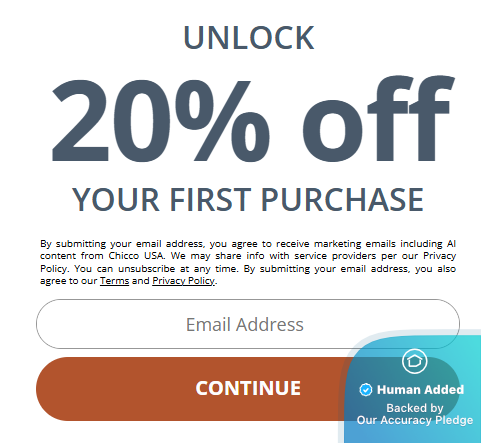 Screenshot for Chicco offer #12435084