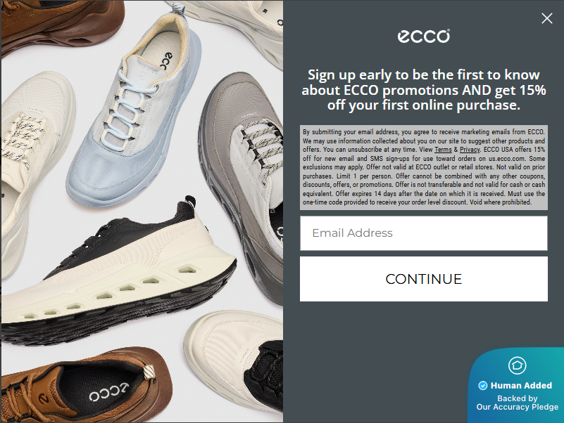 Screenshot for ECCO offer #12798668