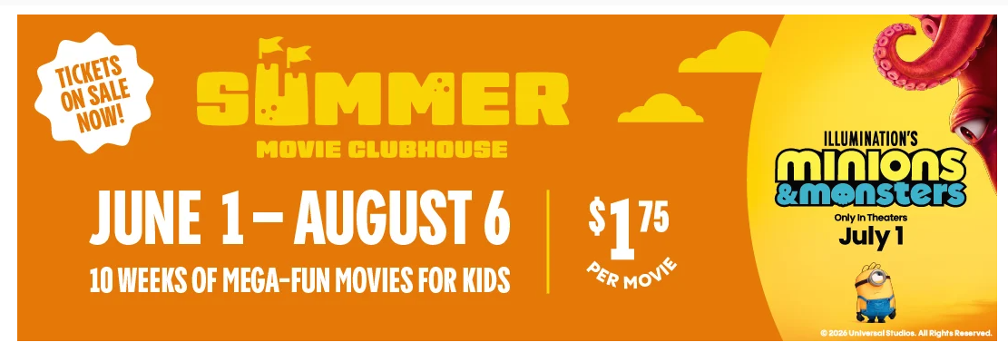 Cinemark Coupons & Rewards for August '26: 50% off
