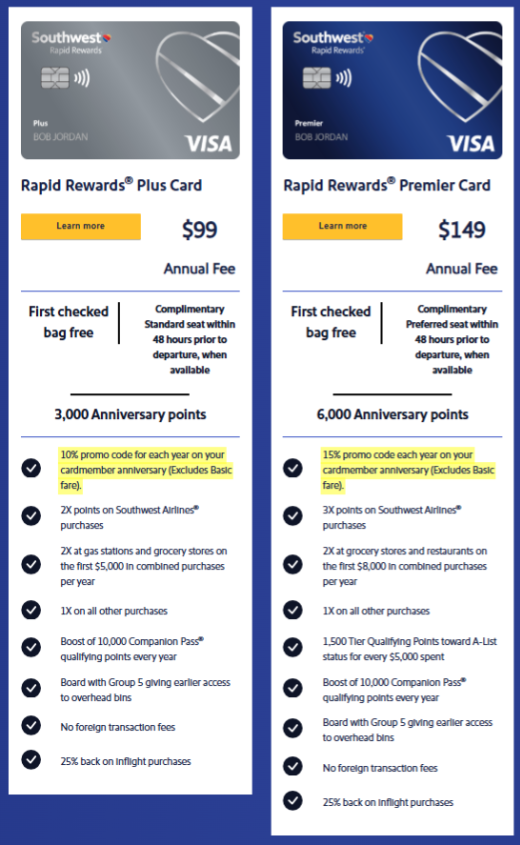 Screenshot for Southwest Airlines offer #12806231