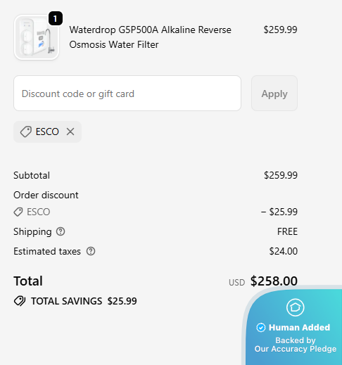 Screenshot for Waterdrop offer #12615000