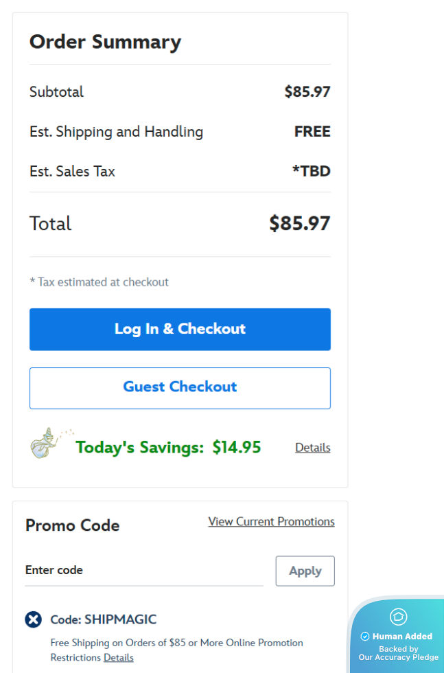 Screenshot for Disney Store offer #12705321
