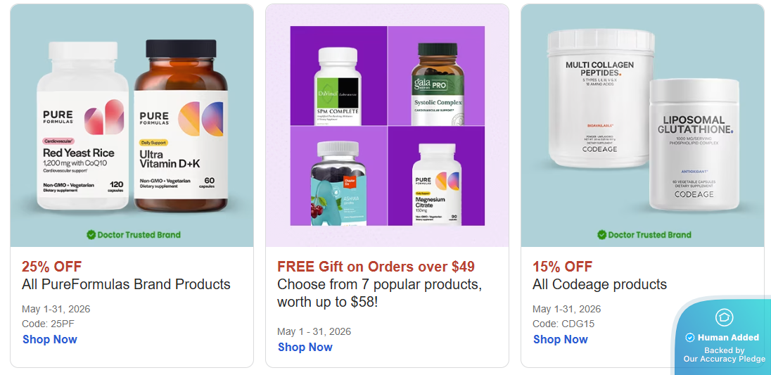 Screenshot for PureFormulas offer #12556337
