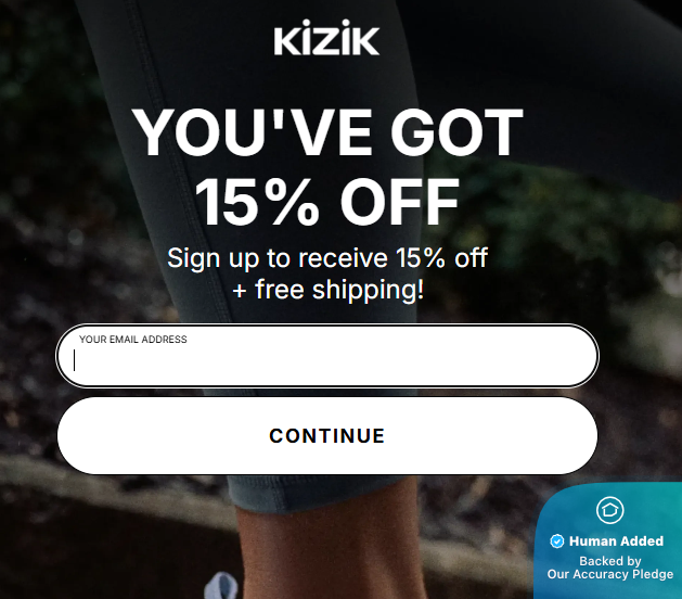 Screenshot for Kizik offer #12725951