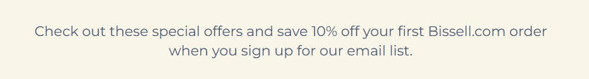 Screenshot for BISSELL offer #12629074
