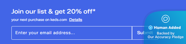 Screenshot for Keds offer #12494857
